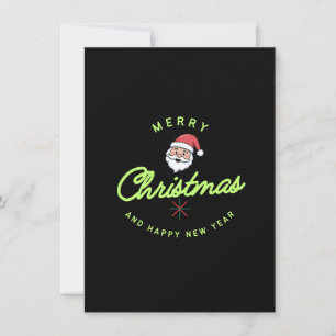 Merry Christmas' sticker and label Holiday Card