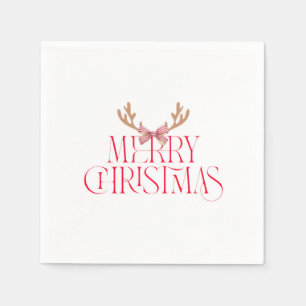 Merry Christmas Sticker – Holiday Gift Label Napkin