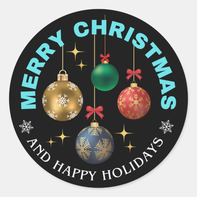 Merry christmas stickers (Front)