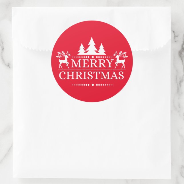 Merry Christmas Stickers (Bag)