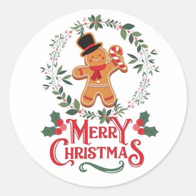 Merry christmas stickers  (Front)