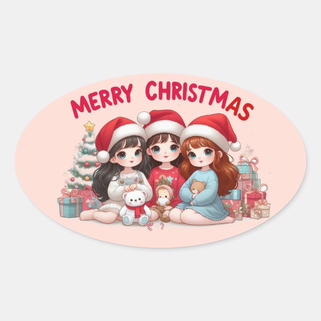 Merry Christmas Stickers  (Front)