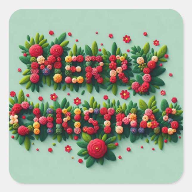 Merry Christmas Stickers  (Front)