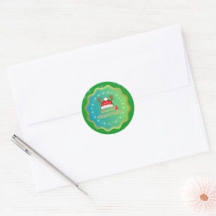 Merry Christmas Stickers - Festive Holiday Design