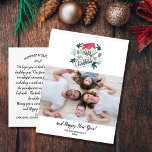Merry Christmas Stocking Family Photo New Year Postcard<br><div class="desc">Spread holiday cheer with this fun postcard featuring your horizontal photo accented with a hand drawn Christmas stocking. The backside features space for a typed holiday note or delete and leave space to handwrite one. Also add your return address. Fun and modern yet simple and festive - perfect for spreading...</div>
