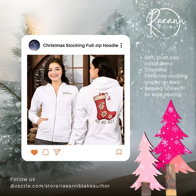 Merry Christmas Stocking Full-Zip Hoodie (Creator Uploaded)