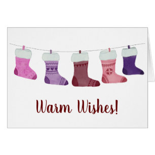 Merry Christmas Stockings Card