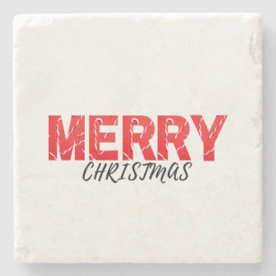 Merry Christmas      Stone Coaster
