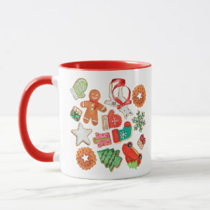 Merry Christmas Sugar Cookie Customisable Name Mug