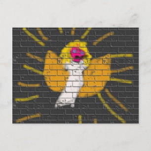 Merry Christmas Sun Moon Angel, Art by Kids :) Holiday Postcard