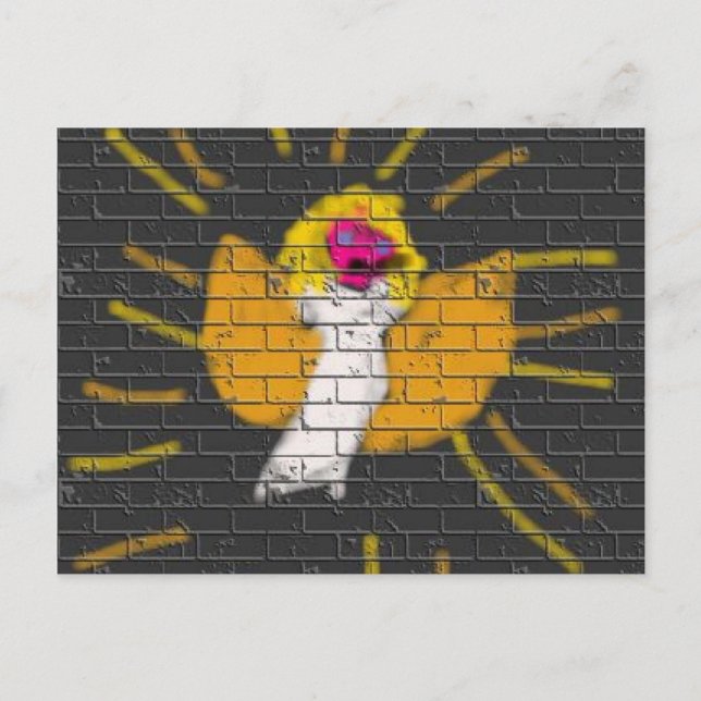 Merry Christmas Sun Moon Angel, Art by Kids :) Holiday Postcard (Front)