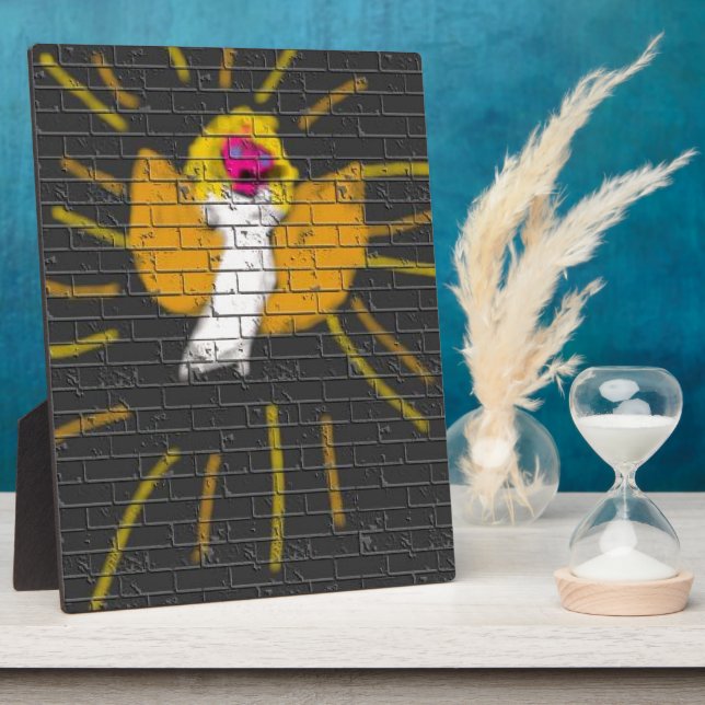 Merry Christmas Sun Moon Angel, Art by Kids :) Plaque (Side)