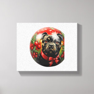 Merry Christmas Sussex Spaniel Canvas Print