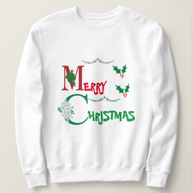 Merry Christmas Sweatshirt (Design Front)