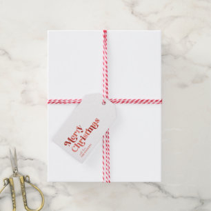 Merry Christmas Sweet Retro Gift Tags
