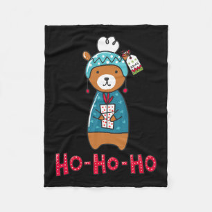 Merry Christmas T - Happy Family Xmas Tee Gif  Fleece Blanket