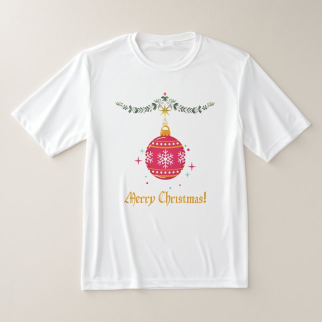 Merry Christmas T-Shirt (Laydown)