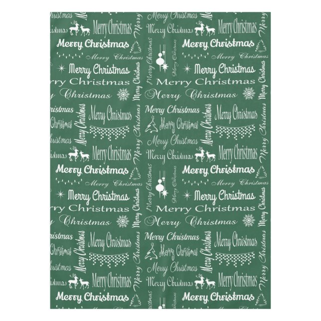Merry Christmas Tablecloth (Front)