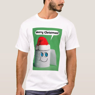 Merry Christmas Talking Roll of Toilet Paper T-Shirt