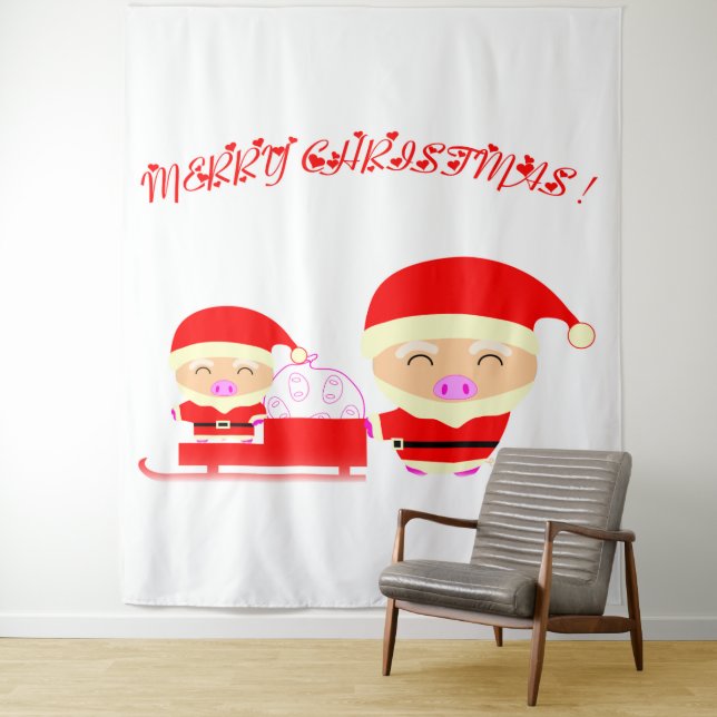 Merry christmas tapestry (In Situ)