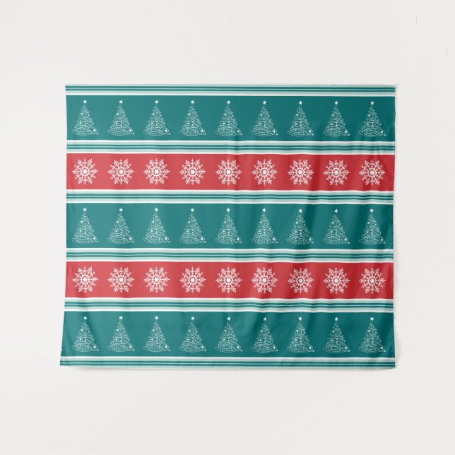 Merry Christmas Tapestry (Front (Horizontal))