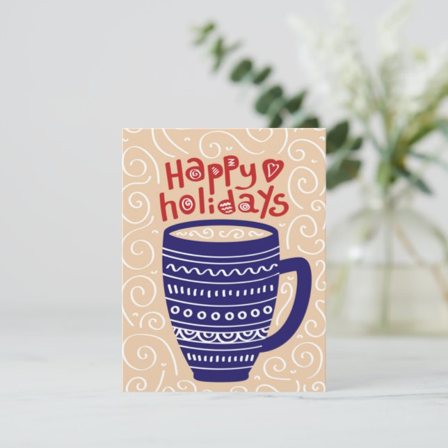 Merry Christmas Tea Card (Standing Front)