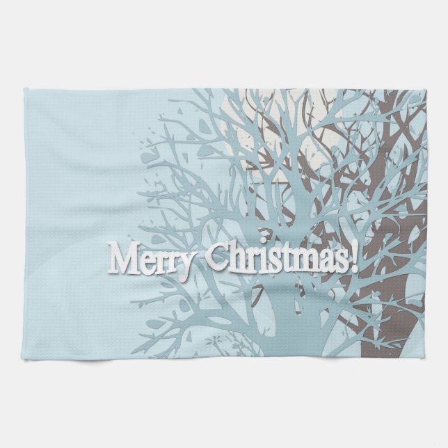 Merry Christmas! Tea Towel (Horizontal)