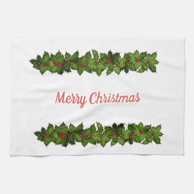 Merry Christmas Tea Towel (Horizontal)