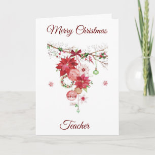 MERRY CHRISTMAS ***TEACHER*** HOLIDAY CARD