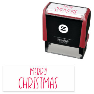 Merry Christmas Text Self-inking Stamp