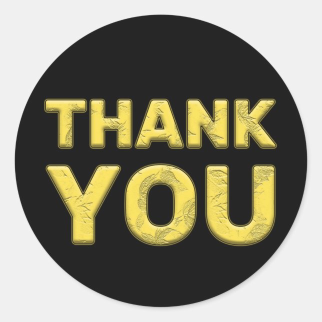 Merry Christmas Thank You Sticker! Classic Round Sticker (Front)