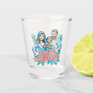 Merry Christmas - The Holy Family - Nativity Shot Glass