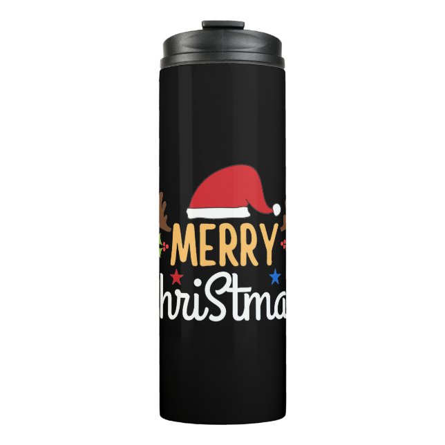 Merry Christmas Thermal Tumbler (Front)