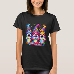 Merry Christmas Three Gnomes Xmas Family Men Women T-Shirt