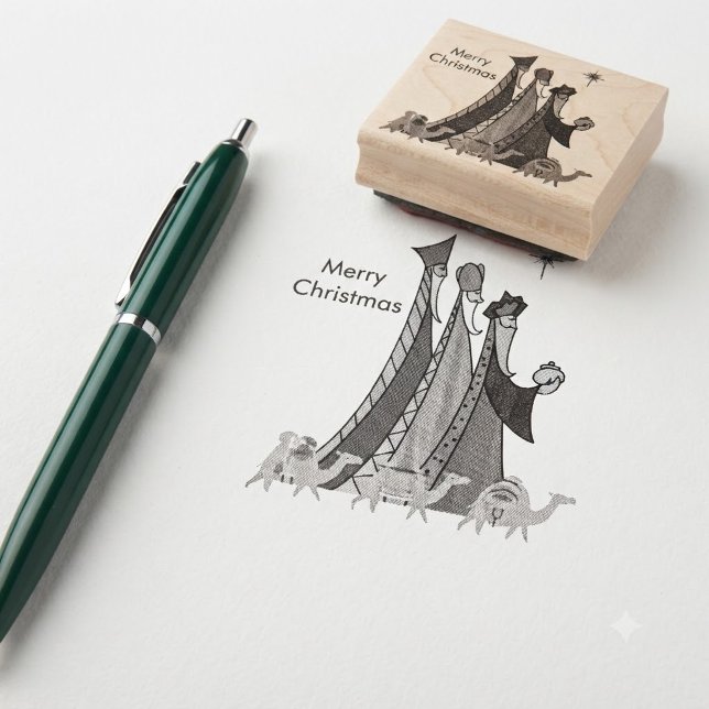 Merry Christmas Three Wisemen  Rubber Stamp (Creator Uploaded)