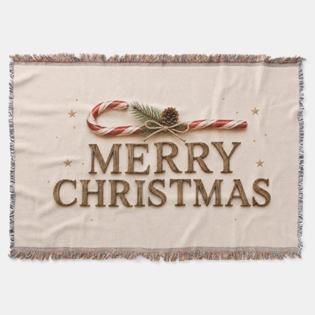 MERRY CHRISTMAS THROW BLANKET (Front)