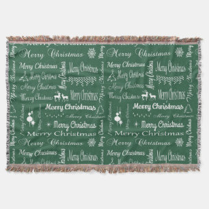 Merry Christmas Throw Blanket