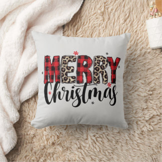 Merry Christmas Throw Pillow