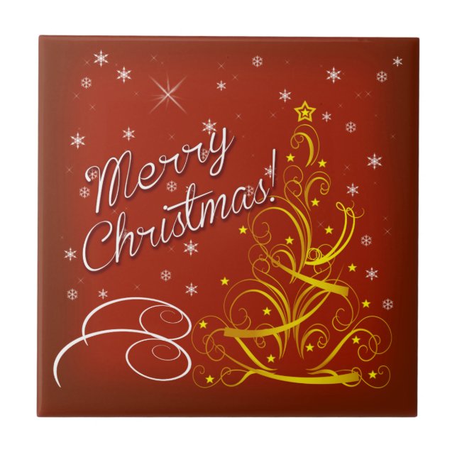 Merry Christmas Tile (Front)