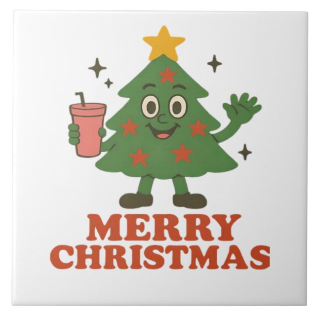  Merry Christmas  Tile (Front)
