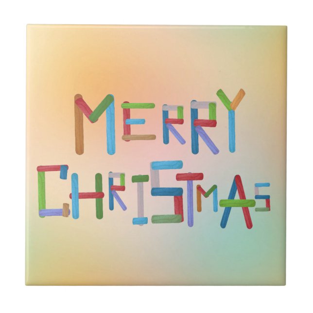 Merry Christmas Tile (Front)