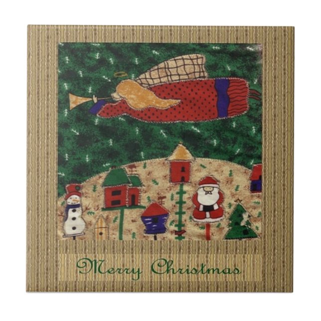Merry Christmas Tile (Front)