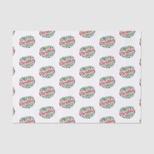 Merry Christmas  Tissue Paper (Front)