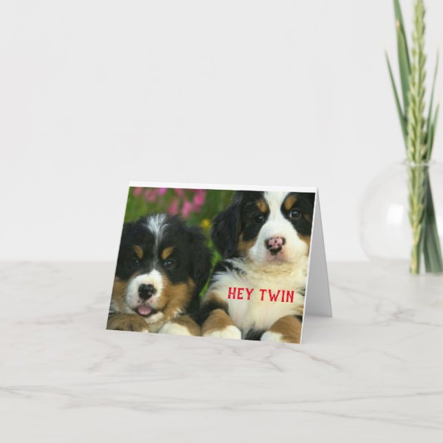 MERRY CHRISTMAS TO A SPECIAL "TWIN" CARD (Front)