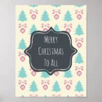 Merry Christmas To All Christmas Pattern
