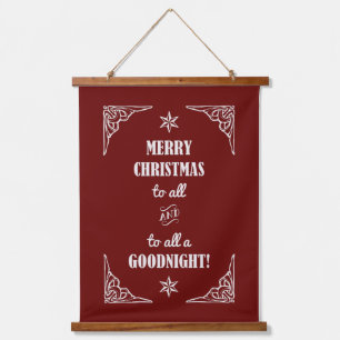 MERRY CHRISTMAS TO ALL... HANGING TAPESTRY