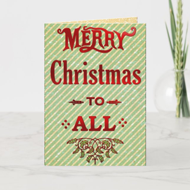 Merry Christmas to All Holiday Card (Front)
