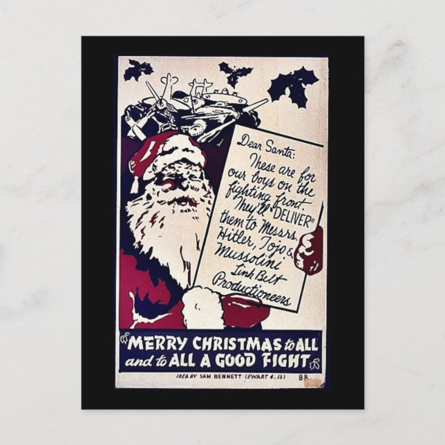 Merry Christmas To All Holiday Postcard (Front)