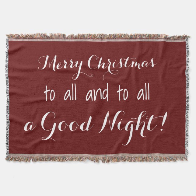 Merry Christmas to all ... Throw Blanket (Front)
