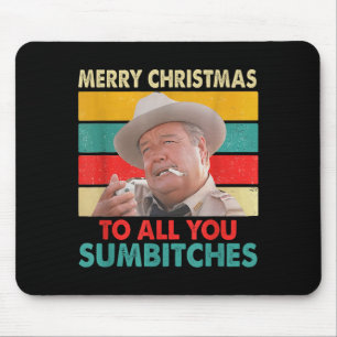 Merry Christmas To All You Sumes Ugly Sweater Styl Mouse Pad